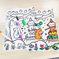 Silicone Drawing & Coloring Mat for Kids Reusable & Washable Place Mat for Toddlers