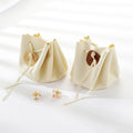 Custom Velvet Pouch Jewelry Drawstring Bag Jewelry Packaging Big Microfiber Necklace Pearl Bracelet Packing Bags