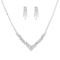 Global Fashion Trends - Exquisite Diamond Inlaid High End Bridal Fashion Set