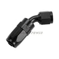 Custom Female Swivel 45 Degree Black Anodized AN10 Aluminum an Fittings
