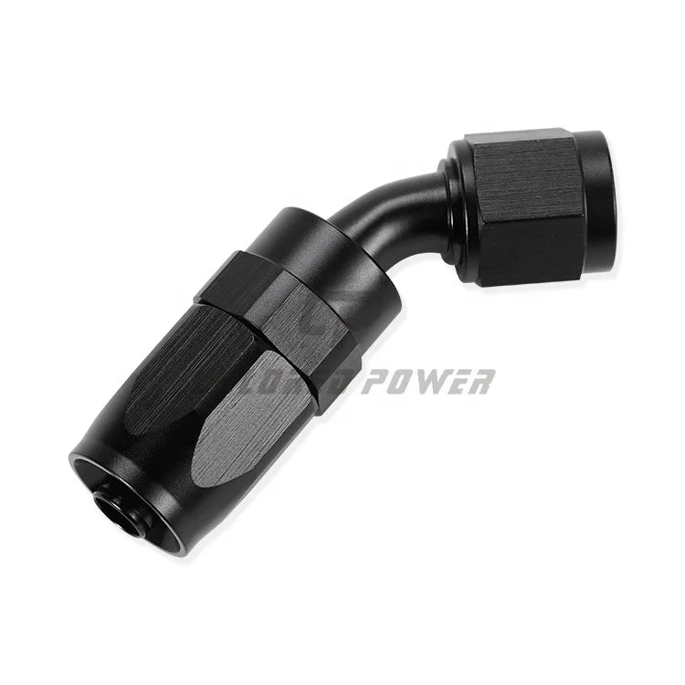 Custom Female Swivel 45 Degree Black Anodized AN10 Aluminum an Fittings