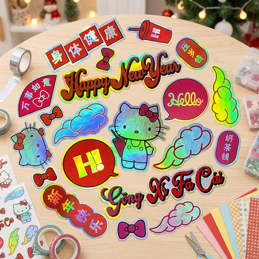 Personalized Decals Label Waterproof Thank You Die Cut logo Vinyl Sticker Printing Custom Stickers