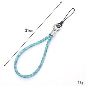 Shiny Diamonds Rope Phone Lanyard Colorful Rainbow Lanyard