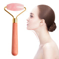 DIY Skincare Product Promotional Gifts Cheap 100% Natural Pink Jade Face Facial Sculptor Tool Jade Roller Gua Sha Set for Women