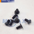 MALAXY Black Oxide Grade 10.9 M2 M3 M4 M5 X 8mm Micro Screw Ultra Low Profile Flat Head Socketcap Hex Socket Thin Head Cap Screw