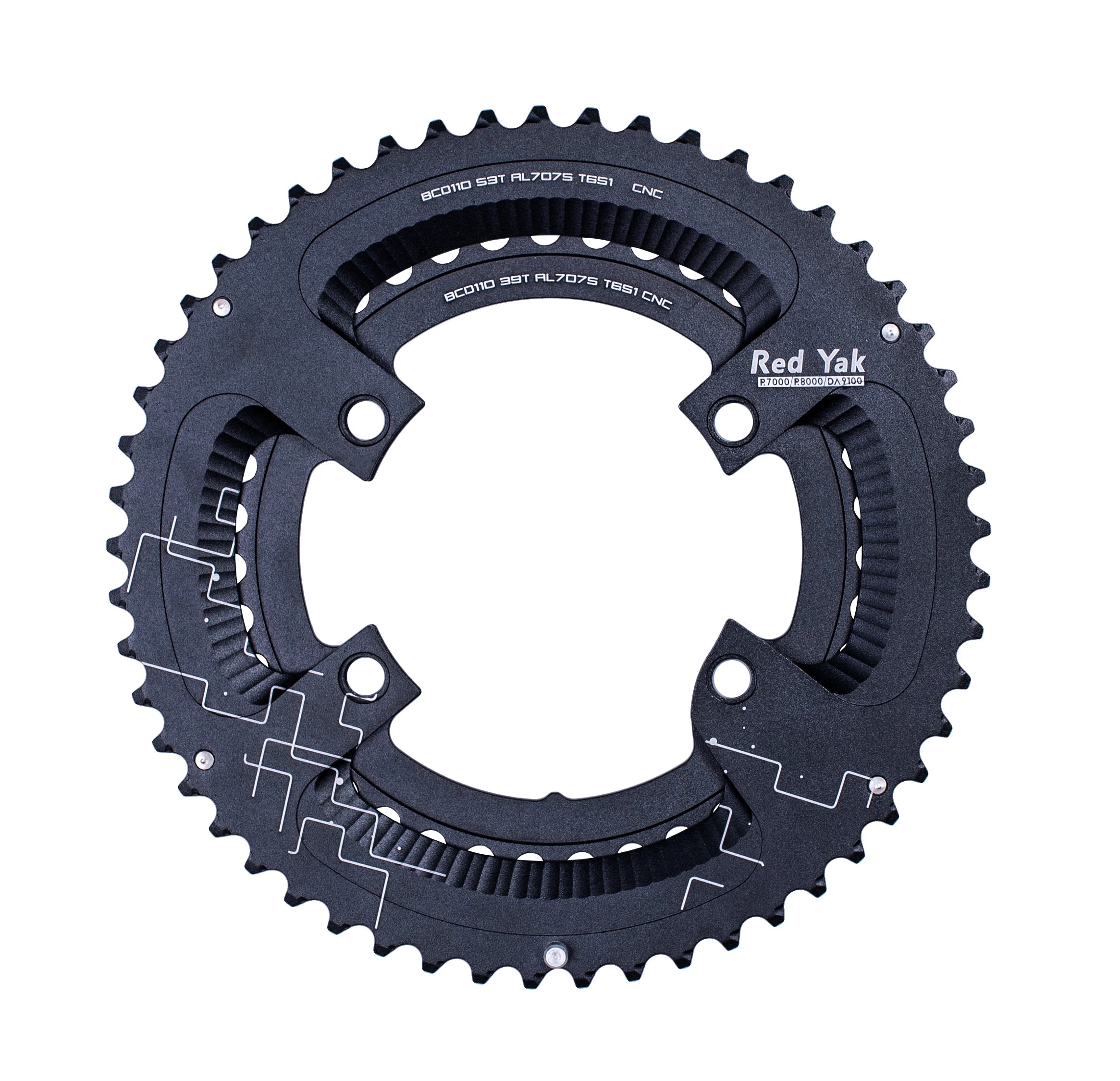 High Performance 11S Road Bicycle Chainwheel Compatible with Crank & Chainwheel System Full CNC Made Road Bike Chainring Parts