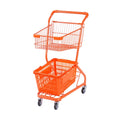 Customized logo and Color Wholesale Hot Sale Customized Supermarket Trolleys Bag Toy Supermarket Trolley Plastic Hand Push Cart