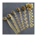 Popular New Product Gold Lace Trimmed Polyester 2.7cm Clothing Accessories DIY Lace Wide Edge JB17