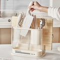 Modern Multifunctional Kitchen Utensil Holder Knife Chopsticks Spoon Storage Draining Holder with Chopping Board Storage Rack