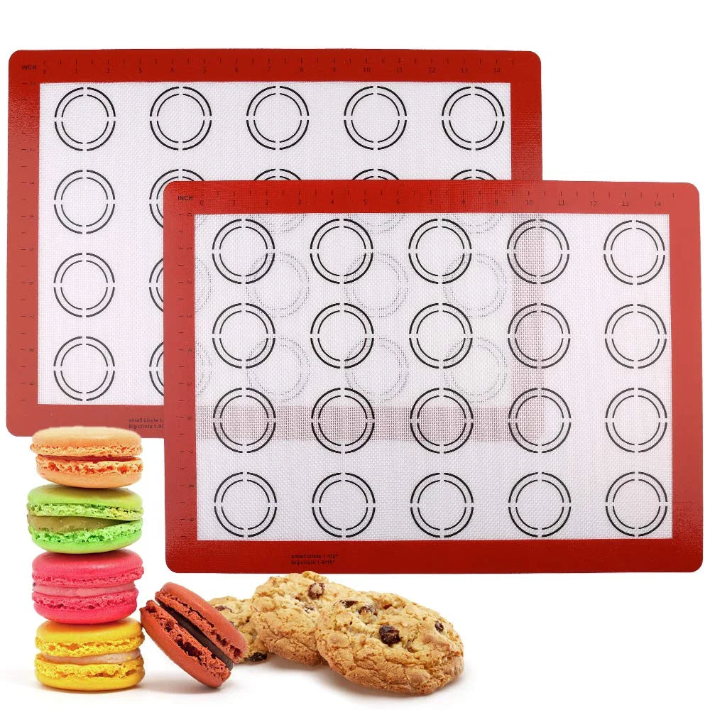 Heat Resistant Macaron Silicone Baking Matnon Stick Baking Mat  Silicone Baking Mats Cookie Sheet