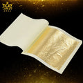 24k Genuine Gold Leaf 4.33cm Edible Gold Leaf Sheets for Baking Buddha Gilding