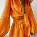 2023 Women Spring Summer Bohemian Shorts Sets Solid Loose Fit Outfits Blouse Suit 2 Two Piece Set for Women