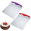 Stainless Steel Cake & Pizza Transfer Spatula Kitchen Accessory with TPR Handle Metal Baking Tool Lifter