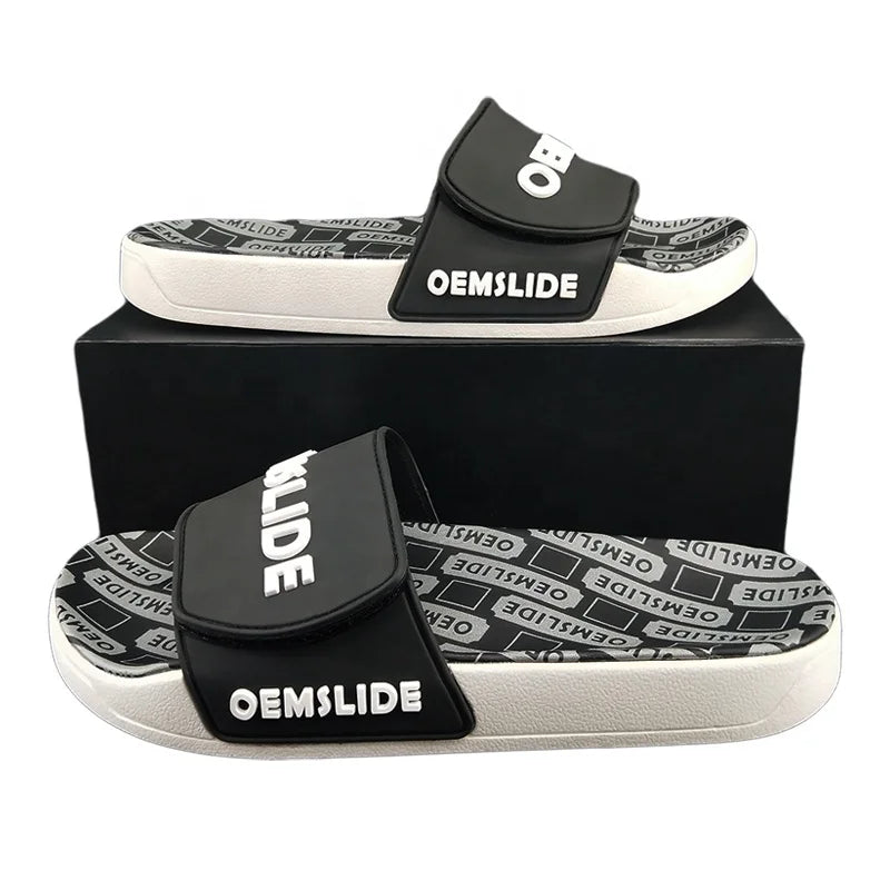 Wholesale Custom Blank Winter Cushioning Men's Babuchas Slippers Rubber+PVC Material