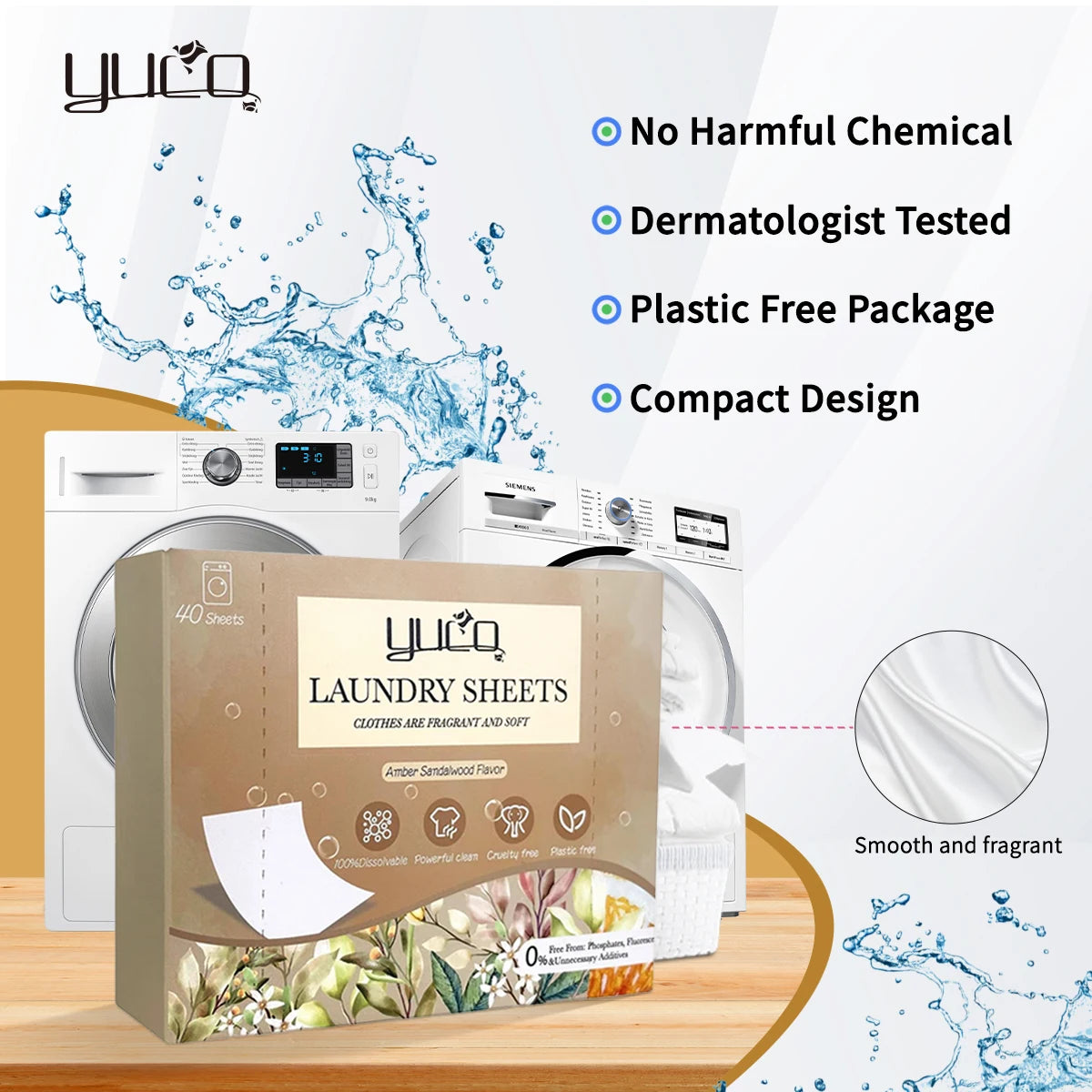 Custom Logo Wholesale Biodegradable Laundry Sheet Anti Mite Easy to Bleach Laundry Detergent Strips
