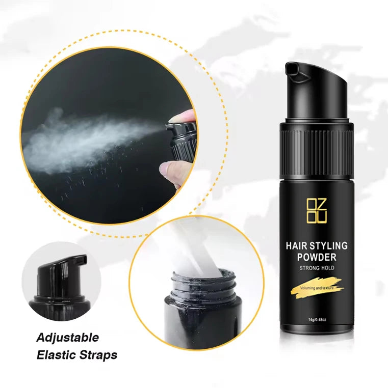 UUFINE Factory Customize Label New Arrival Natural Men Setting Hair Styling Powder Spray Pump Styling for Men