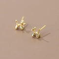 Cute Lovely Animal Balloon Dog Shape 925 Sterling Silver 18K Gold Plated Ear Studs Earrings Fashion Jewelry for Women Girls
