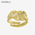 VIANRLA 925 Sterling Silver Ring Texture Chunky Fashion Jewelry Ring Drop Shipping Gifts Minimalist Style
