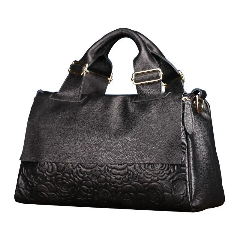 Fashionable Office Women's Business Handbag Shoulder Bag Large Capacity Women's Leather Handbag