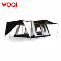 WOQI 2-Room Camping Tent With Divider Curtain Flexible Waterproof Outdoor Tent Poles Good Ventilation View for Family Adventures