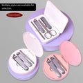 Wholesale Premium Durable Carbon Steel 4-Piece Nail Clipper Set with CaseProfessional Manicure & Pedicure Kit for Men and Women
