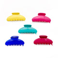 YIYI Spot Wholesale Fashion 8.5cm Medium Half-moon Acetate Hair Claws High Quality Solid Color Bright Color Claw Clips Wholesale