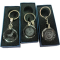 New Arrival Customized Middle East Tourist Souvenir Flag Keychain Crystal Key Holder for Promotion
