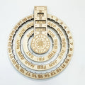 2025 Vintage Wooden Perpetual Calendar Wall Decoration Home Decoration Calendar Office New Year Customized Souvenir Gifts