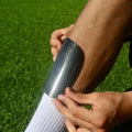 Factory Customized Imitation Carbon Fiber Soccer Shin Guards Comfortable Breathable Football Leg Stabilizer Pads