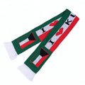 Kuwait Flag Scarf Promotional Product 100%polyester Double Banner Sided Digital Printing Custom Kuwait Flag Scarf