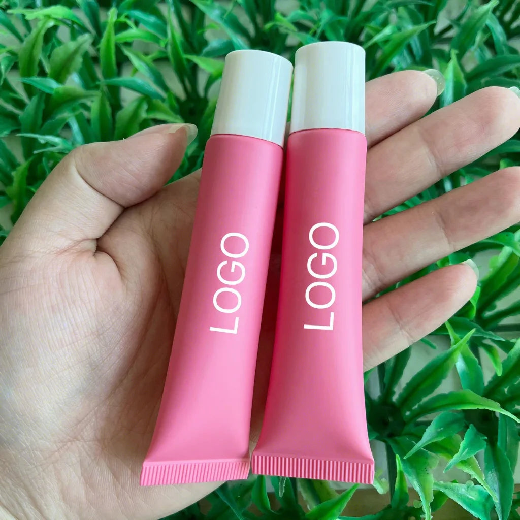 Customizable Make Your Logo Ultra-hydrating Soft Luscious Clear Mineral Liquid Lip Butter with Waterproof Sunscreen
