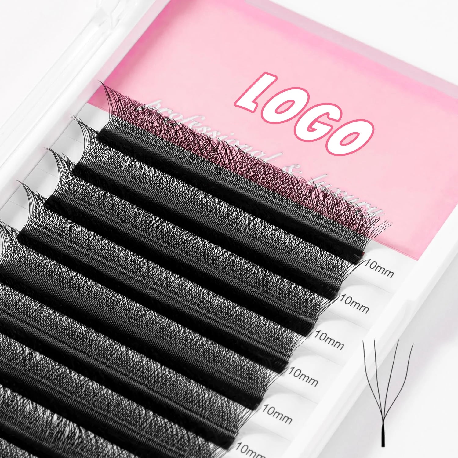 Custom Crisscross Ww Shape 3d Effect Clover Lashes Fluffy Eyelash Extensions W 3d 4d 5d Lashes
