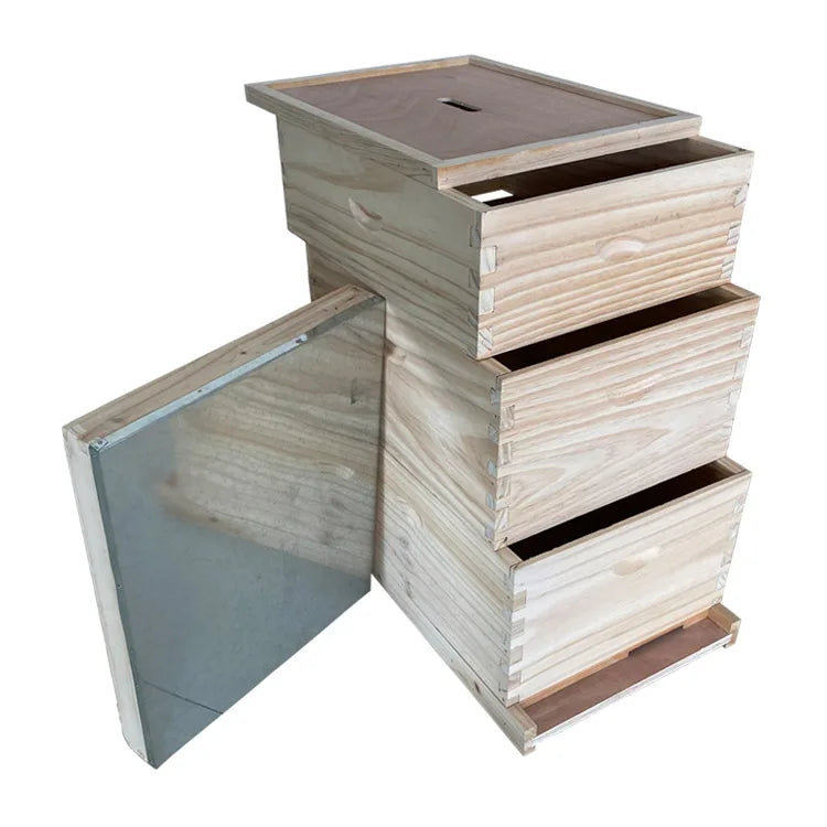 2024 Hot Sale One Shallow and Two Deep Detachable Hive Starter Kit for Better Bee Farming