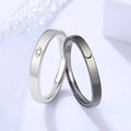 SC New Style Trendy Silver Black Couple Rings Gift Stylish Moon Sun Rings Fashion Valentine's Day Rings for Couple