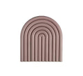 Source Factory Custom Food-Grade  Heat-Resistant Silicone Products Rainbow Shape Silicone Pot Holder Coaster Silicone Trivet Mat