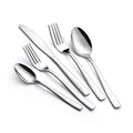 Factory Price Luxury Silver Stainless Steel Cutlery Set Modern Flatware Including Spoon Knife Embossed Dessert Wholesale Bulk