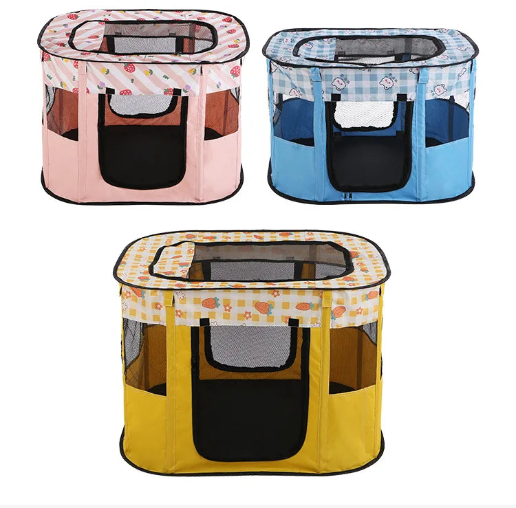 Pet Fence Waterproof Teepee Foldable Pet Tent Breeding Rectangular Cage Whelp Box for Dogs Cat Delivery Room Isolation Room