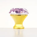 Single Hole Crystal Handles Sliding Bathroom and Kitchen Door Knobs Interior Wardrobe Pull Hardware for Furniture and Drawers