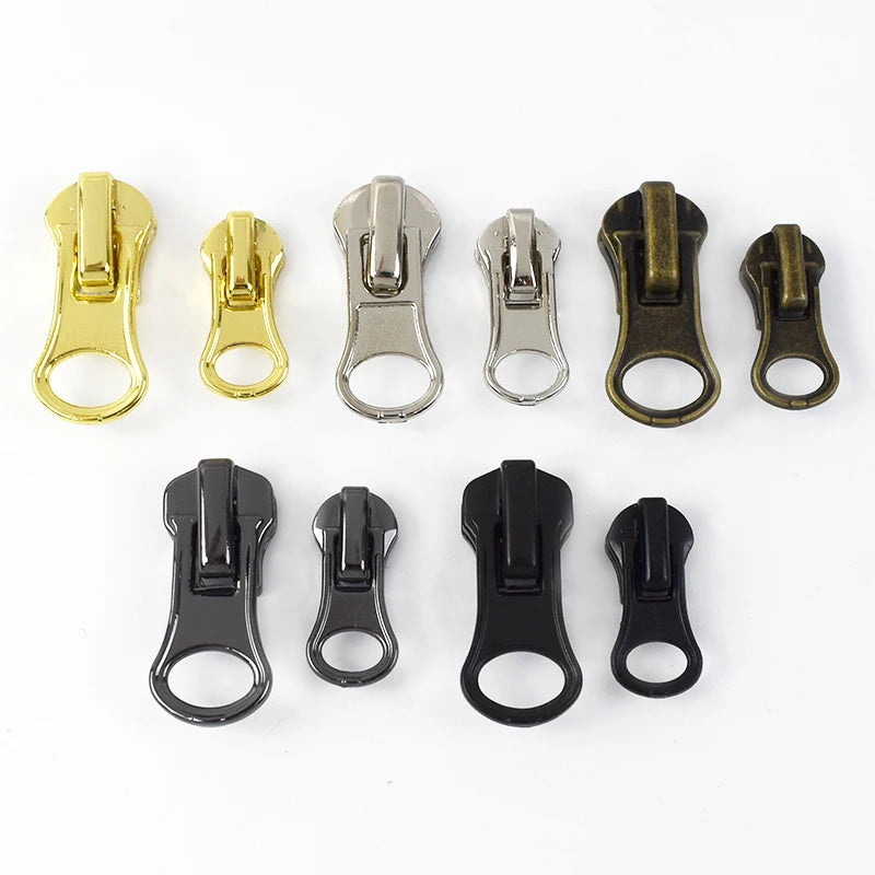 MeeTee ZT024 5# 8# Repair Zippers Pendant Zipper for Garment Alloy Zip Puller Sewing Accessories Zippers Slider