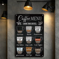 Custom Retro Metal Plaque with UV Printing-Personalized Vintage Coffee Wall Art 20x30cm CMYK Color