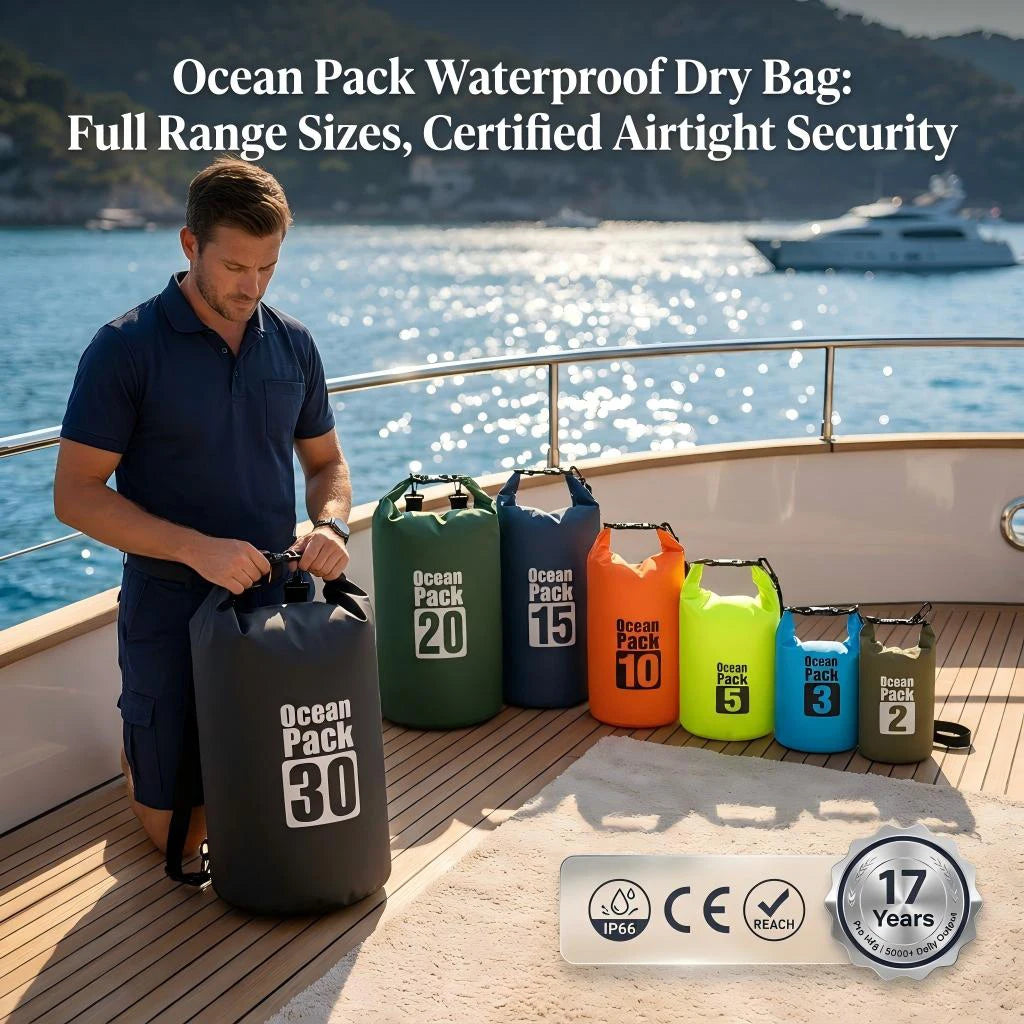 2L Custom 10L 20L 30L PVC Sack Camping Hiking Backpacks Kayak Ocean Pack Sport Beach Rucksack Gear Storage Waterproof Dry Bag
