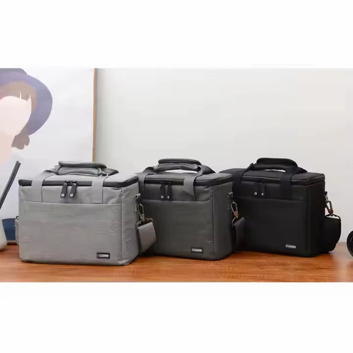 Customizable Waterproof Travel Camera Backpack Nylon Crossbody Professional Photography Camera Shoulder Bag for DSLR Lens