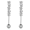 2025 New Light Luxury Long Zircon Wheat Ears Large Pearl Brooch Pins Women & Children's Jewelry Wedding Party Gifts Customized
