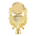 24 Vintage Gold Blank Support Print Image and Word Plastic Trophies Medals Components Ornaments HP36