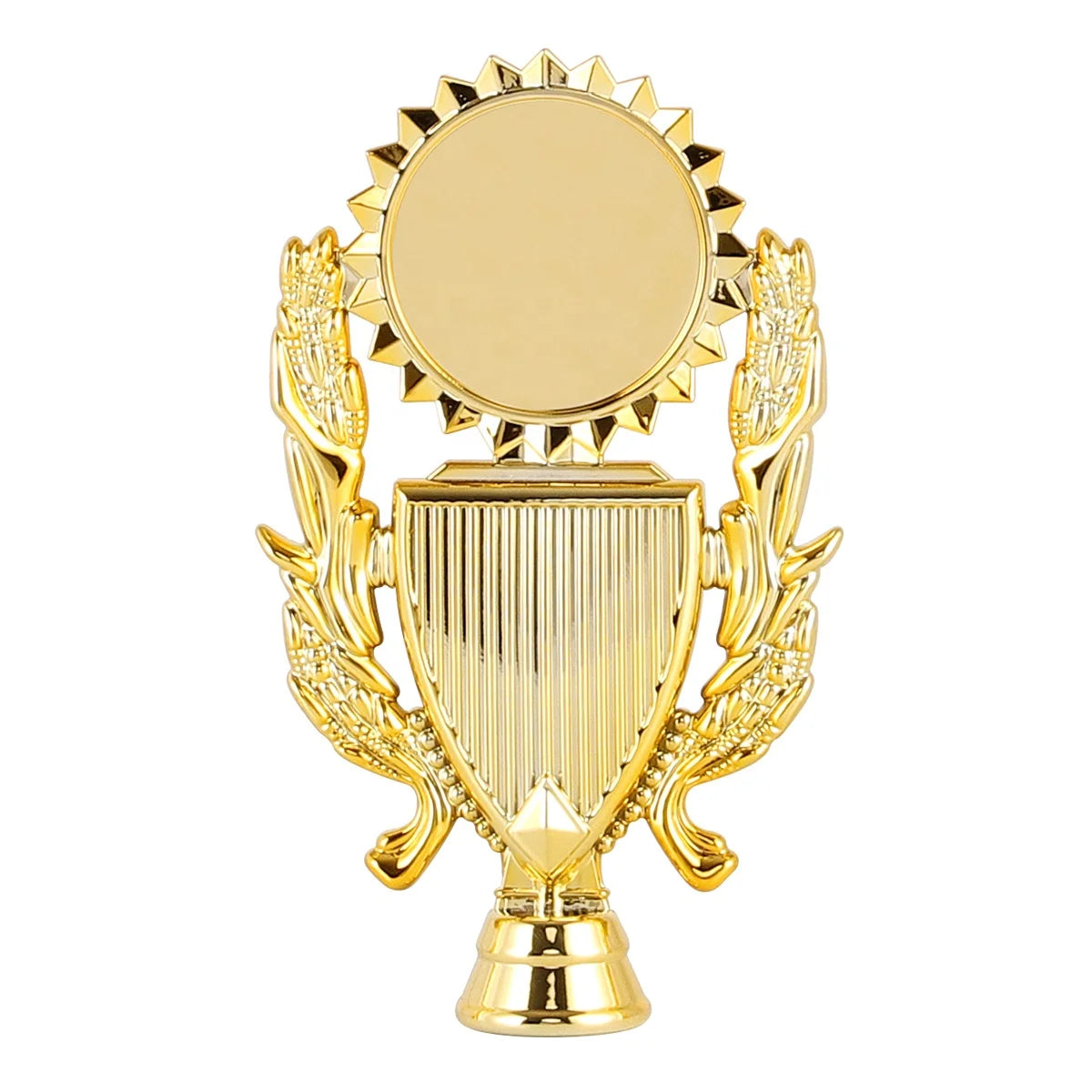 24 Vintage Gold Blank Support Print Image and Word Plastic Trophies Medals Components Ornaments HP36