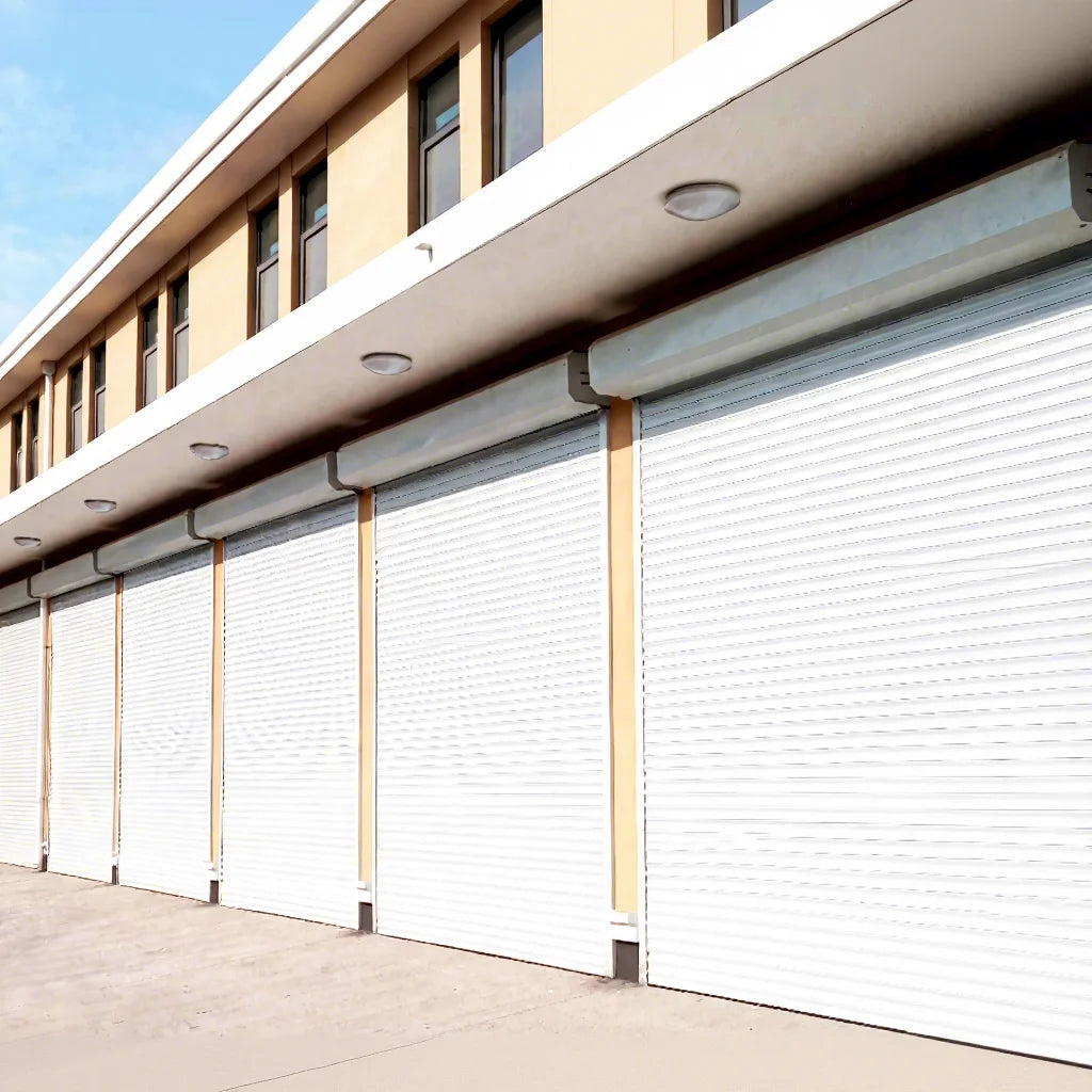 Modern Design Commercial Aluminum Alloy Rolling Shutter Door Windproof with Motor Accessory for Outdoor Garage Use