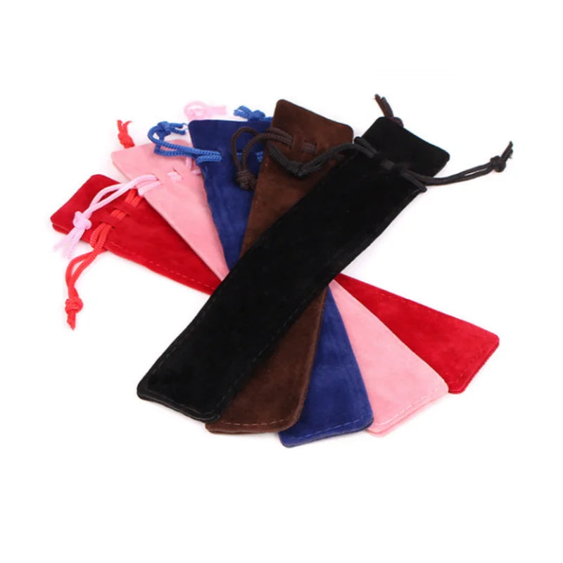 A1 Lipstick Jewelry Storage Bag Drawstring Pen Bag Double-Sided Thick Velvet Cloth Gift Box Organic Cotton Portable Modern
