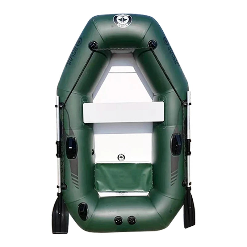 SOLAR MARINE Single Person Inflatable Kayak Pontoon Fishing Boat PVC Touring Rowing Canoe  Gift for Fishing Enthusiasts