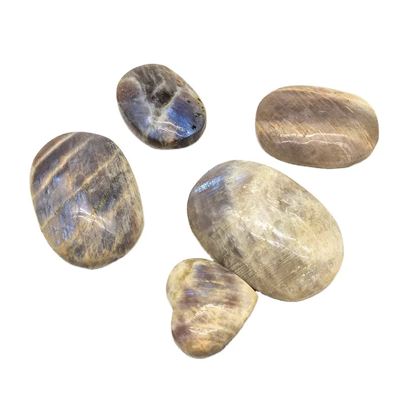 Wholesale Natural High Quality Crystal Carved Hand  Polished Carved  Moonstone Palm Heart  for Home Decoration