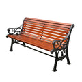 Outdoor Furniture Wooden Bench Public Parkantiseptic Wood Bench Seating Outside Garden Patio Iron and Wood Seat Bench with Back